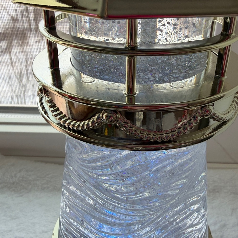 Bath & Body Works Lighthouse Candle Holder that swirls and lights up. - Picture 3 of 5
